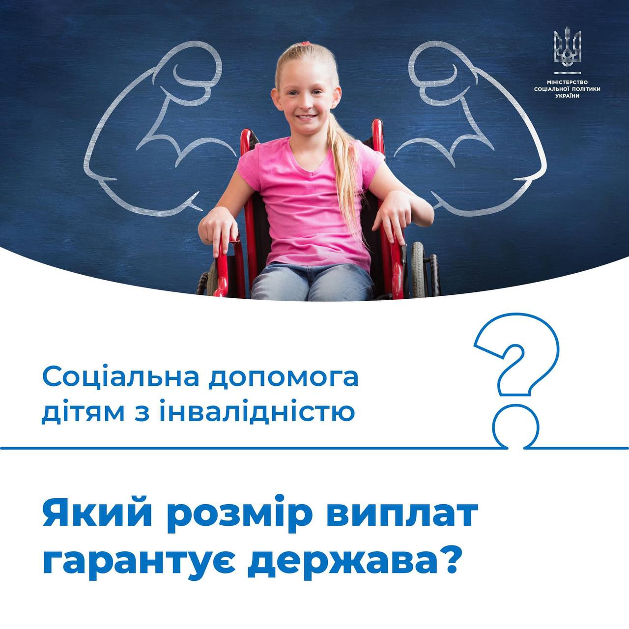 Держава гарантує дітям з інвалідністю та людям, що мають інвалідність з дитинства, соціальну допомогу
